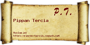 Pippan Tercia névjegykártya